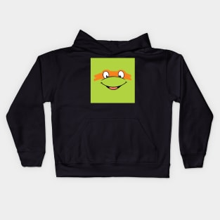 Michelangelo TMNT Mask Design, Artwork, Vector, Graphic Kids Hoodie